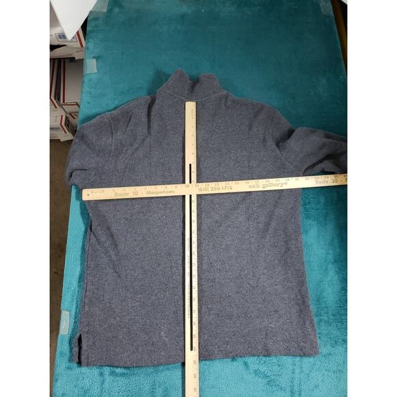 Polo Ralph Lauren Sweater Fleece Size Small Mens Gray 1/4 Zip Logo Pony Warm - Picture 6 of 7